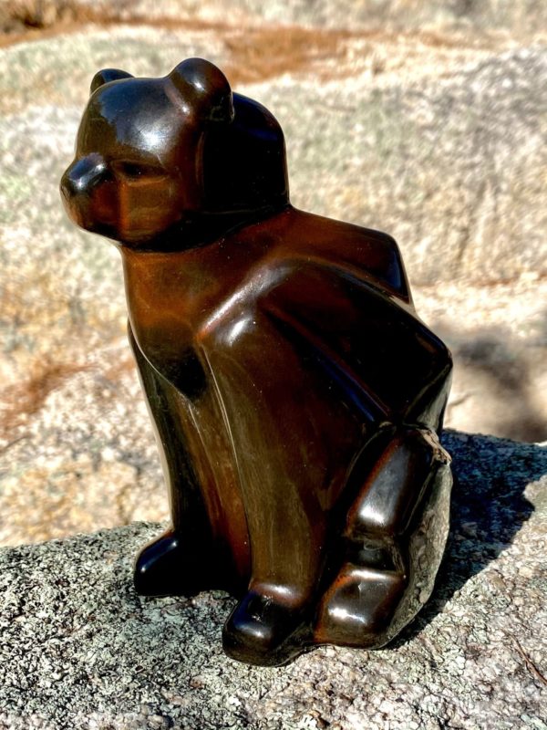 Art Deco Cubist Bear Mug (Gloss Brown/Black)